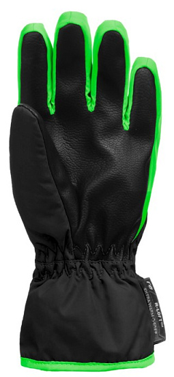 Перчатки детские Reusch Ben Black/Neon Green - Фото 2 большая