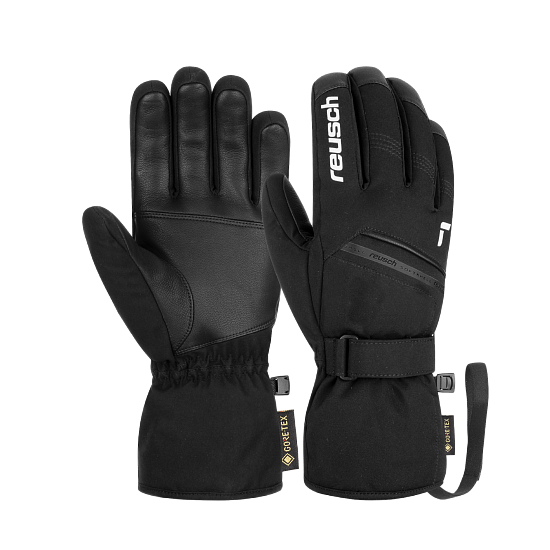 Перчатки мужские Reusch Morris Gore-Tex Black/White - Фото 3 большая