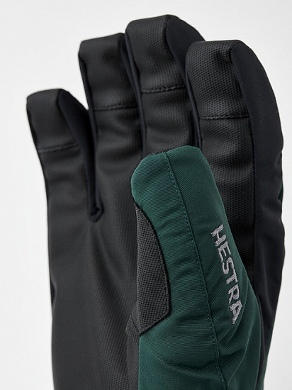 Перчатки Hestra Gauntlet Bottle Green/Bottle Green - Фото 6 большая