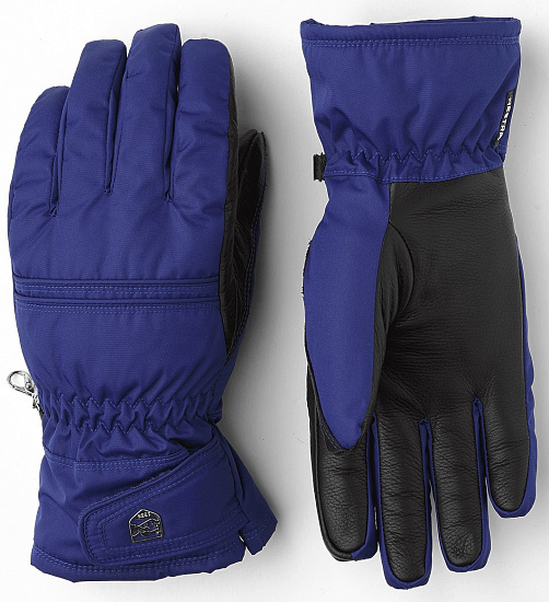 Перчатки женские Hestra Primaloft Leather Ultramarine/Black - Фото 1 большая