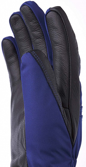 Перчатки женские Hestra Primaloft Leather Ultramarine/Black - Фото 2 большая
