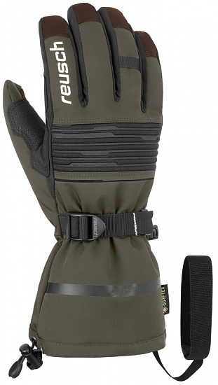 Перчатки мужские Reusch Isidro Gtx Burnt Olive/Dark Brown - Фото 1 большая