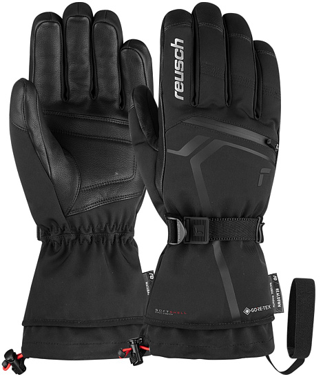 Перчатки мужские Reusch Down Spirit Gtx Black/Silver - Фото 3 большая