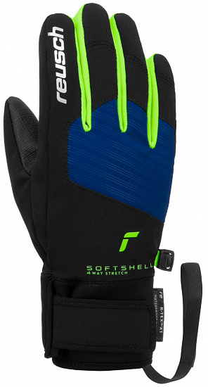 Перчатки детские Reusch Simon R-Tex Xt Junior Black/Surf The Web/Ne - Фото 1 большая