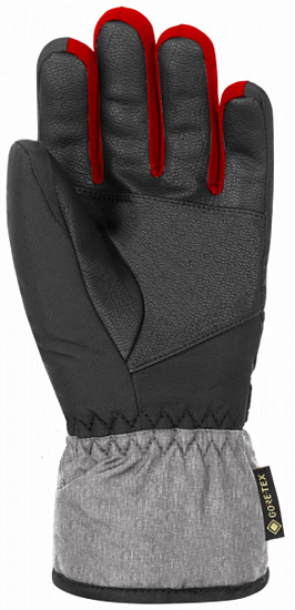 Перчатки детские Reusch Bolt GTX Black/Black Melange/Fire Red - Фото 2 большая
