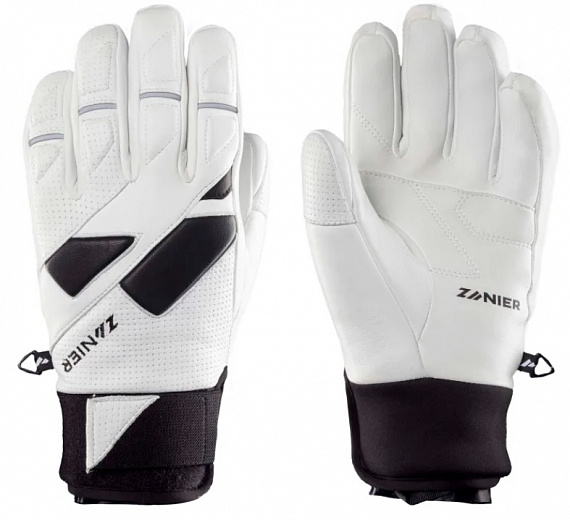 Перчатки Zanier Speed Pro.Td Weiss - Schwarz - Фото 1 большая