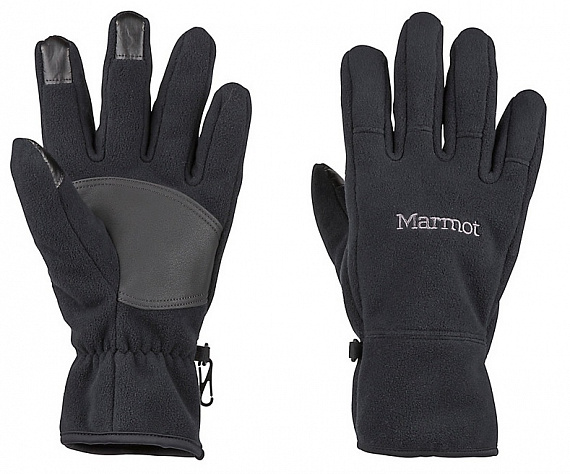 Перчатки женские Marmot Connect Windproof Black - Фото 1 большая