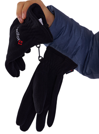 Перчатки Red Fox Camp Fleece Black - Фото 5 большая