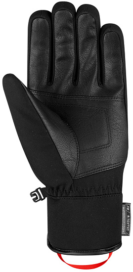 Перчатки мужские Reusch Luca R-Tex XT Black/Black Melange/Fire Red - Фото 2 большая