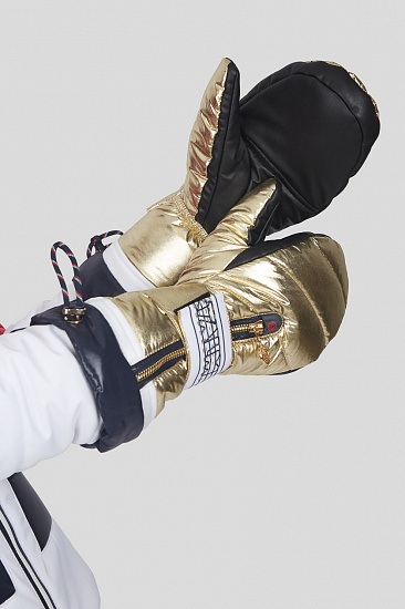 Варежки женские SportAlm Guelph Metall Gold - Фото 3 большая
