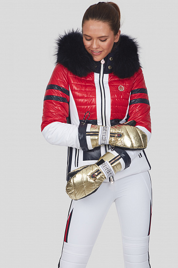 Варежки женские SportAlm Guelph Metall Gold - Фото 5 большая