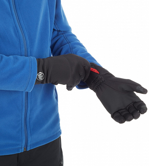 Перчатки Mammut Fleece Pro Black - Фото 3 большая
