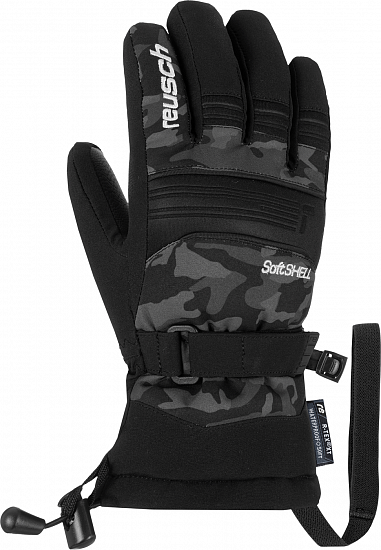 Перчатки детские Reusch Kondor R-Tex XT Dark Camo/Black - Фото 1 большая