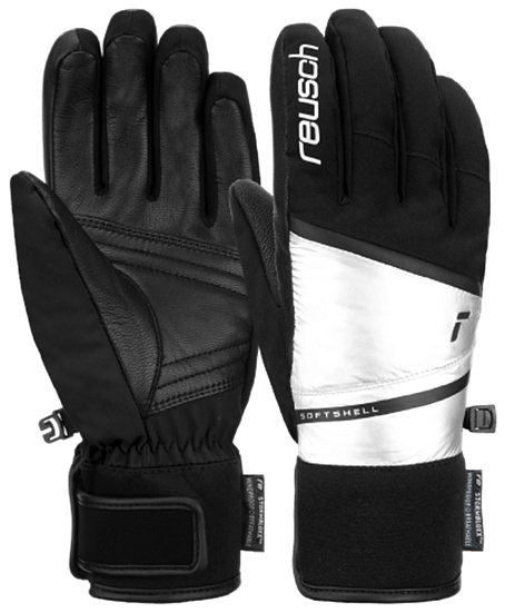 Перчатки женские Reusch Tessa Stormbloxx Black/Shiny Silver - Фото 3 большая