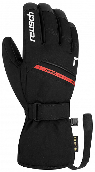 Перчатки мужские Reusch Morris Gore-Tex Black/White/Fire Red - Фото 1 большая