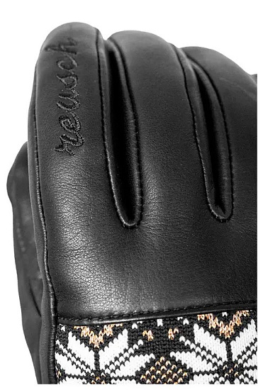 Перчатки Reusch Charlize R-Tex XT Black/White/Gold - Фото 6 большая