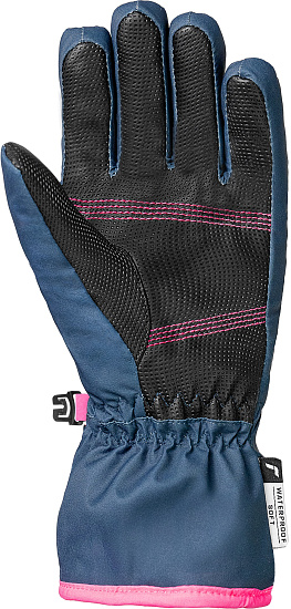 Перчатки детские Reusch Wonder R-Tex XT Junior Dress Blue/Knockout Pink - Фото 2 большая
