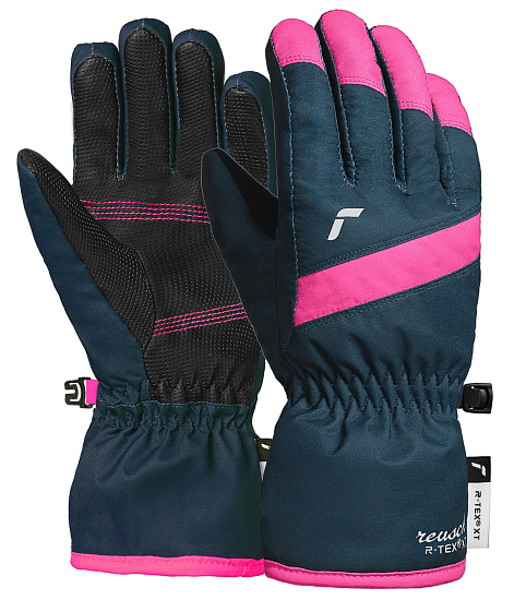 Перчатки детские Reusch Wonder R-Tex XT Junior Dress Blue/Knockout Pink - Фото 3 большая