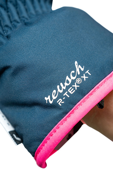 Перчатки детские Reusch Wonder R-Tex XT Junior Dress Blue/Knockout Pink - Фото 5 большая