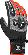 Перчатки мужские Reusch Worldcup Warrior R-Tex XT Black/Silver/Fluo Red