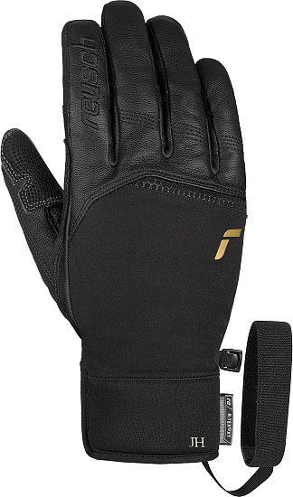 Перчатки мужские Reusch Lleon R-Tex XT Black/Gold - Фото 1 большая