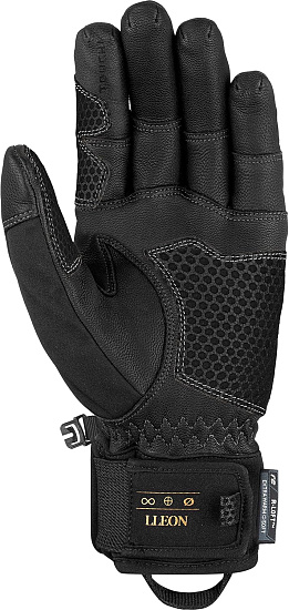 Перчатки мужские Reusch Lleon R-Tex XT Black/Gold - Фото 2 большая