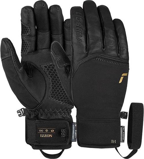 Перчатки мужские Reusch Lleon R-Tex XT Black/Gold - Фото 3 большая