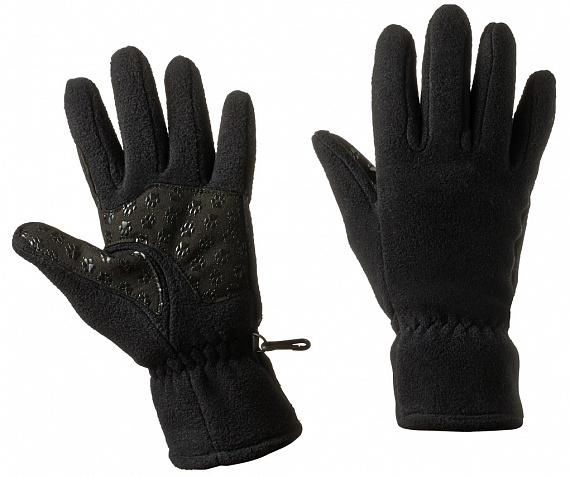 Перчатки женские Jack Wolfskin Nanuk Paw Black - Фото 1 большая