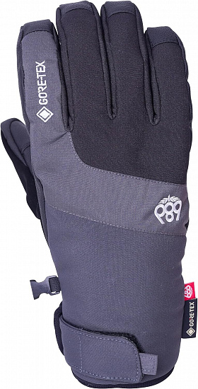 Перчатки мужские 686 Gore-Tex Linear Under Cuff Glove Charcoal - Фото 1 большая
