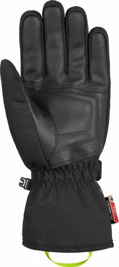 Перчатки мужские Reusch Primus R-Tex XT Black Melange/Safety Yellow/Brilliant Blue - Фото 2 большая
