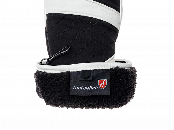 Перчатки женские Toni Sailer Alek Black/White - Фото 3 большая