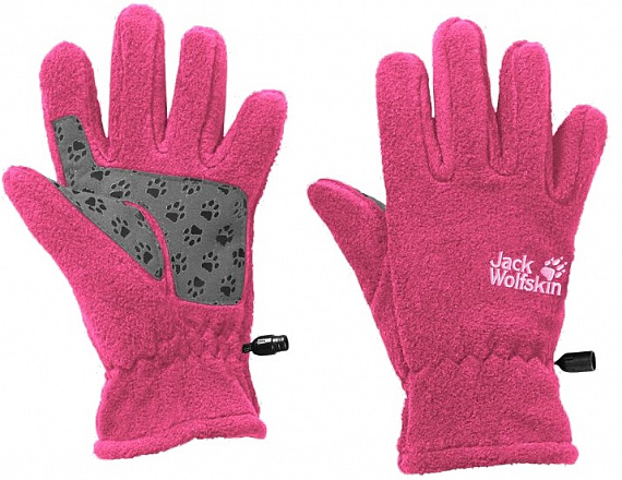 Перчатки детские Jack Wolfskin Fleece Pink Peony - Фото 1 большая