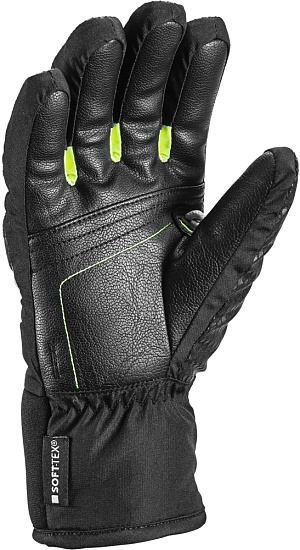 Перчатки детские Leki HS WCR Team 3D Black/Yellow - Фото 2 большая