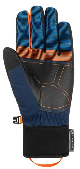 Перчатки Reusch Strike R-Tex Xt Dress Blue/Orange Popsicle - Фото 3 большая