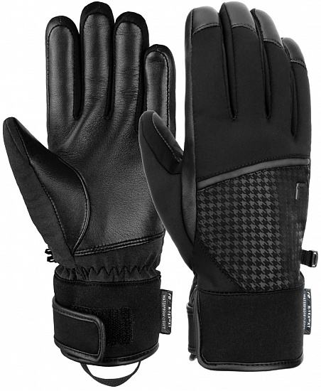 Перчатки женские Reusch Mara R-Tex XT Black/Pied De Poule - Фото 1 большая