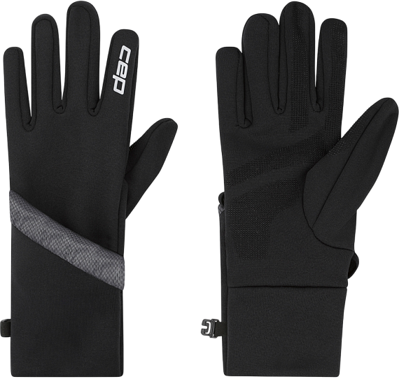 Перчатки CEP CB995U Pro Run 2in1 Black - Фото 1 большая