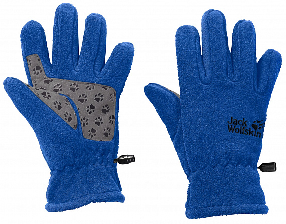 Перчатки детские Jack Wolfskin Fleece Coastal Blue - Фото 1 большая