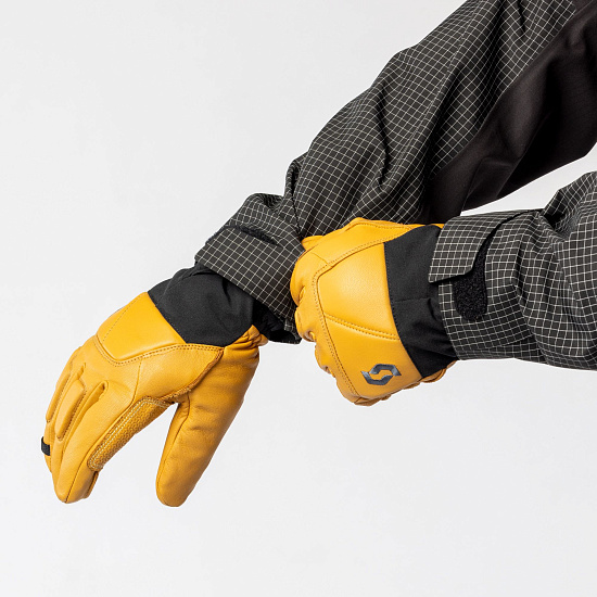 Перчатки Scott Explorair Premium Gtx Natural Brown/Black - Фото 4 большая