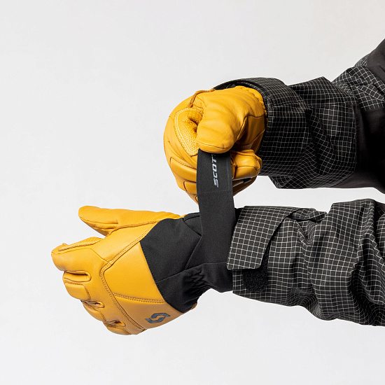 Перчатки Scott Explorair Premium Gtx Natural Brown/Black - Фото 5 большая