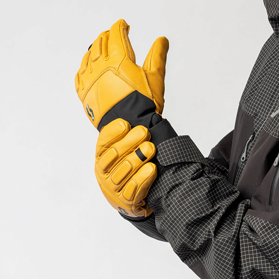 Перчатки Scott Explorair Premium Gtx Natural Brown/Black - Фото 6 большая