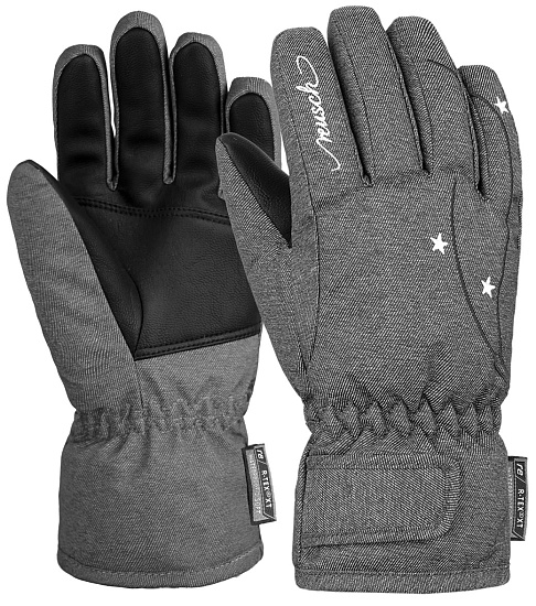 Перчатки детские Reusch Alice R-Tex Xt Black Melange - Фото 3 большая
