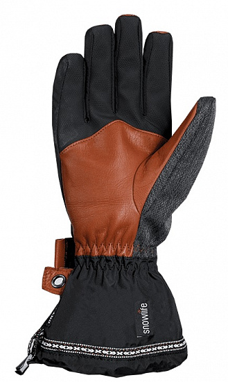 Перчатки мужские Snowlife Rider DT Black/Grey - Фото 2 большая