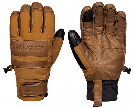 Перчатки мужские Quiksilver Squad Bronze Brown - Фото 1 большая