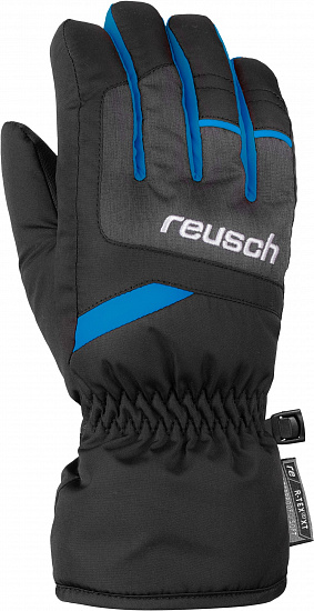 Перчатки детские Reusch Bennet R-Tex XT Black/Black Melange/Brilliant Blue - Фото 1 большая