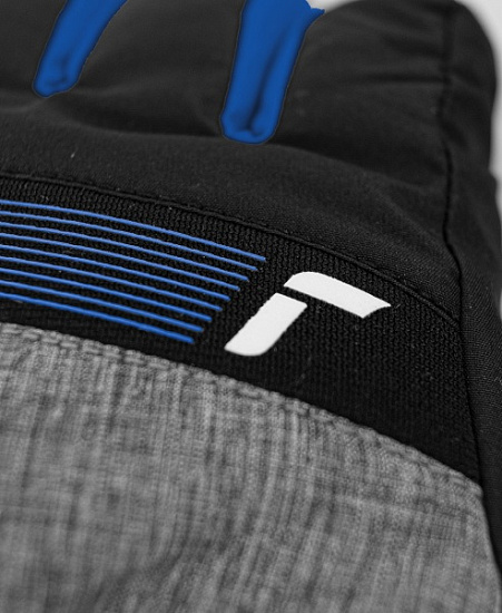 Перчатки детские Reusch Flash GTX Black/Black Melange/Brilliant Blue - Фото 6 большая