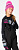 Перчатки детские Reusch Flash GTX Black/Black Melange/Pink Glo - Фото 8 малая