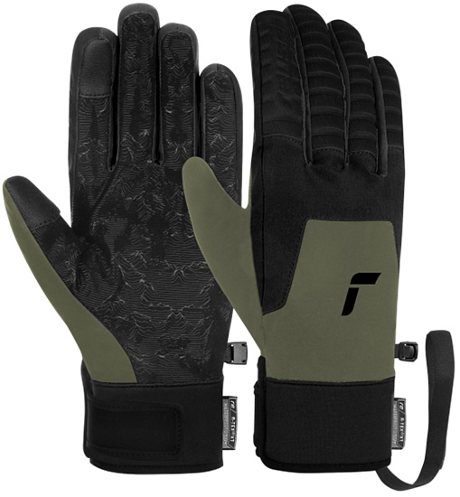 Перчатки мужские Reusch Raptor R-Tex XT Touch-Tec Burnt Olive/Black - Фото 3 большая