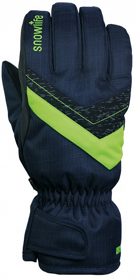 Перчатки детские Snowlife Orion JR DT Navy/Green - Фото 1 большая
