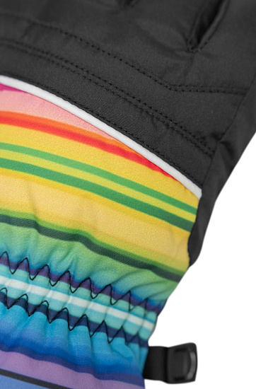 Перчатки детские Reusch Alan Blck/Multicol Lines - Фото 4 большая