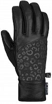 Перчатки женские Reusch Beatrix R-Tex Xt Black/Black Leopard